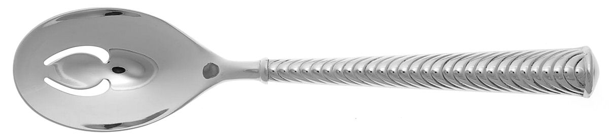 Halo (Stainless) Pierced Tablespoon (Serving Spoon) by Reed & Barton-1