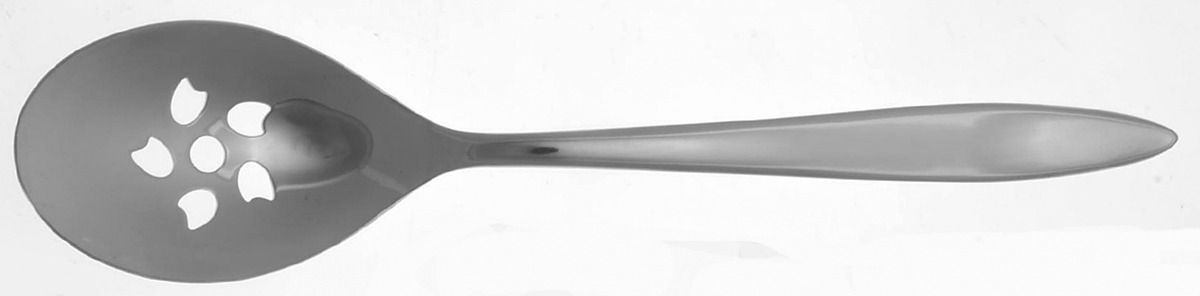 Delfino (Stainless) Pierced Tablespoon (Serving Spoon) by Reed & Barton-1