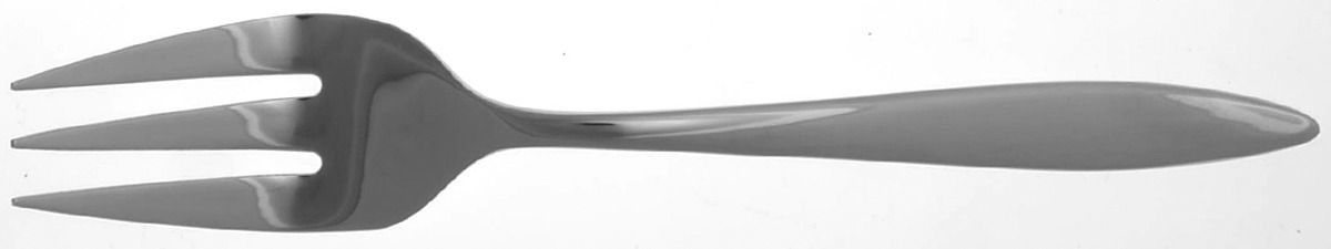 Delfino (Stainless) Medium Solid Cold Meat Serving Fork by Reed & Barton-1