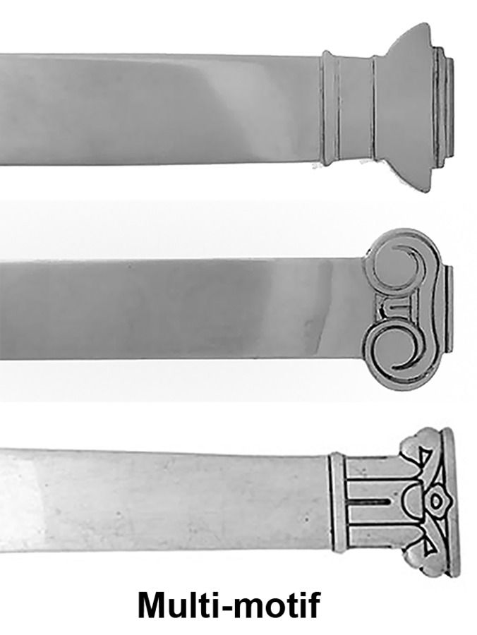Robert Venturi (Silverplate) Small Steak Carving Fork with Stainless Prongs by Reed & Barton-1