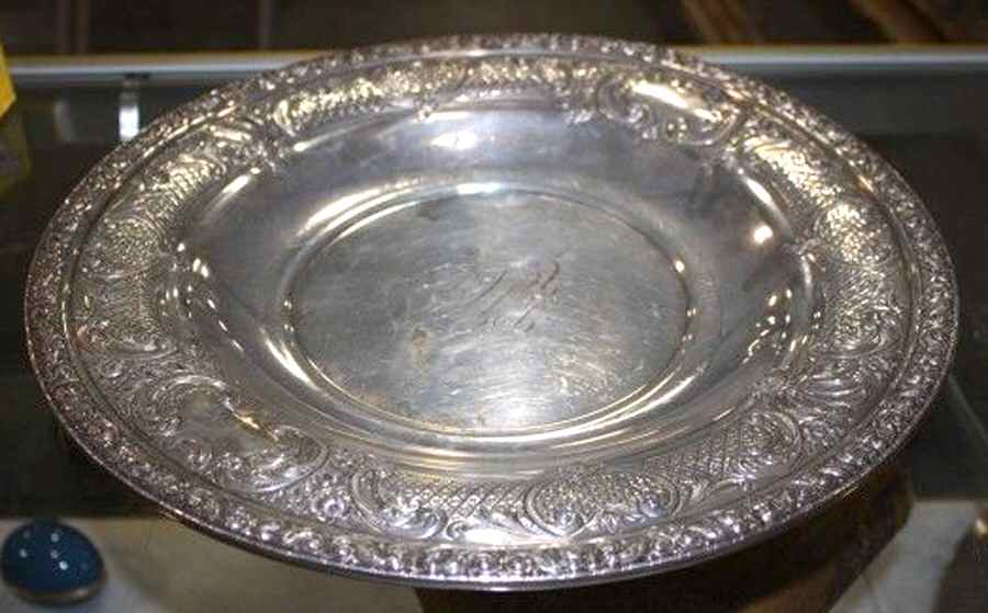 X484 (Sterling, Hollowware) 15" Round Bowl by Reed & Barton-1
