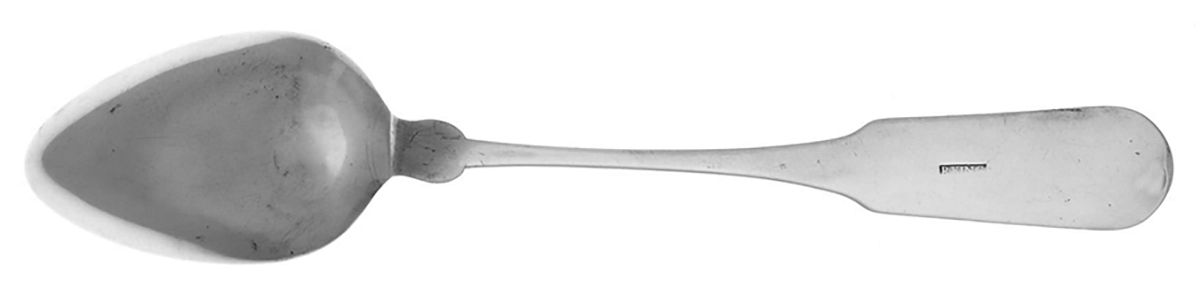 Coin Silver Flatware Tablespoon (Serving Spoon) by Richard King-2
