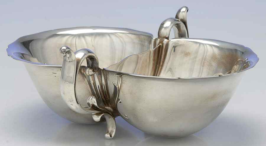 160A (Silverplate, Hollowware) 2 Part Handled Bon Bon by Reed & Barton-1
