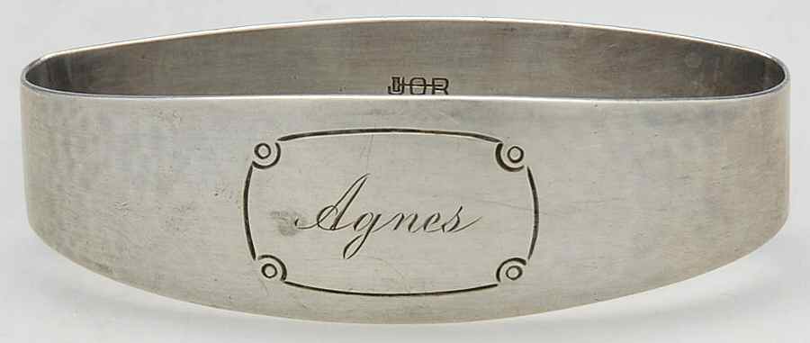 41 (Sterling, Hollowware) Monogram Napkin Ring by Randahl-1