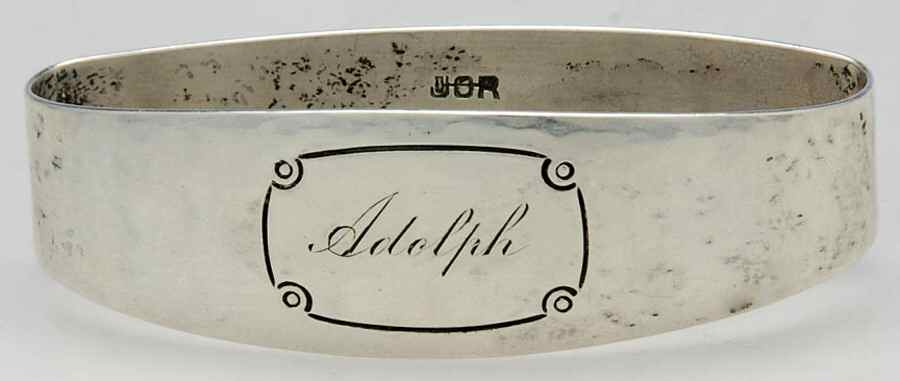 41 (Sterling, Hollowware) Monogram Napkin Ring by Randahl-1