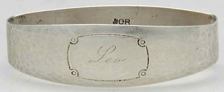 41 (Sterling, Hollowware) Monogram Napkin Ring by Randahl-1