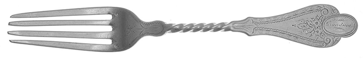 R2W7 (Coin) Solid Youth Tea Fork by Robert & William Wilson-1