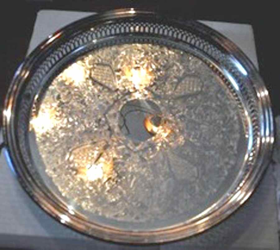 410 (Silverplate, Hollowware) Silverplate Gallery Tray by Reed & Barton-1