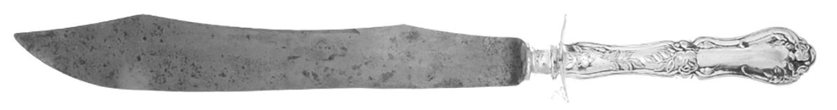 RKF1 (Sterling) Large Carving/Roast Knife StnlBl w/Sterling Guard by Rockford Silver Plate Co-1