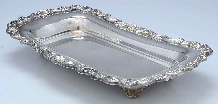 505 (Silverplate, Hollowware) 13" Rectangular Tray by Reed & Barton-1