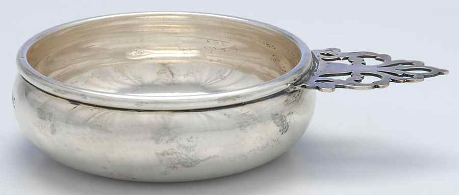 28 (Sterling, Hollowware) 4" Porringer by Richard Dimes Co-1