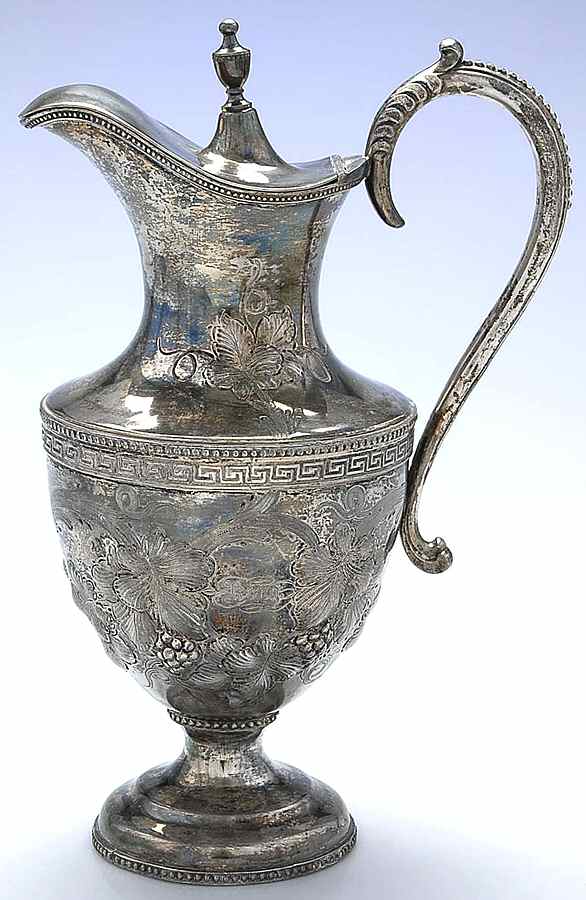 1790 (Silverplate, Hollowware) Ewer & Lid by Rogers Smith-1
