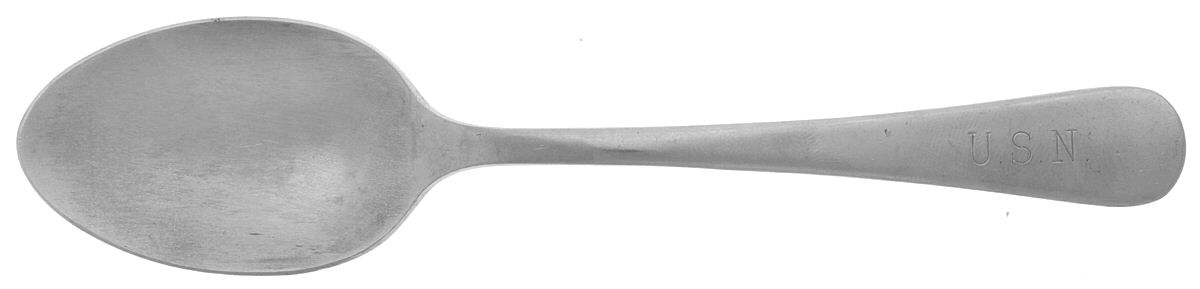 U S Navy (Stainless) Place/Oval Soup Spoon by Reed & Barton-1