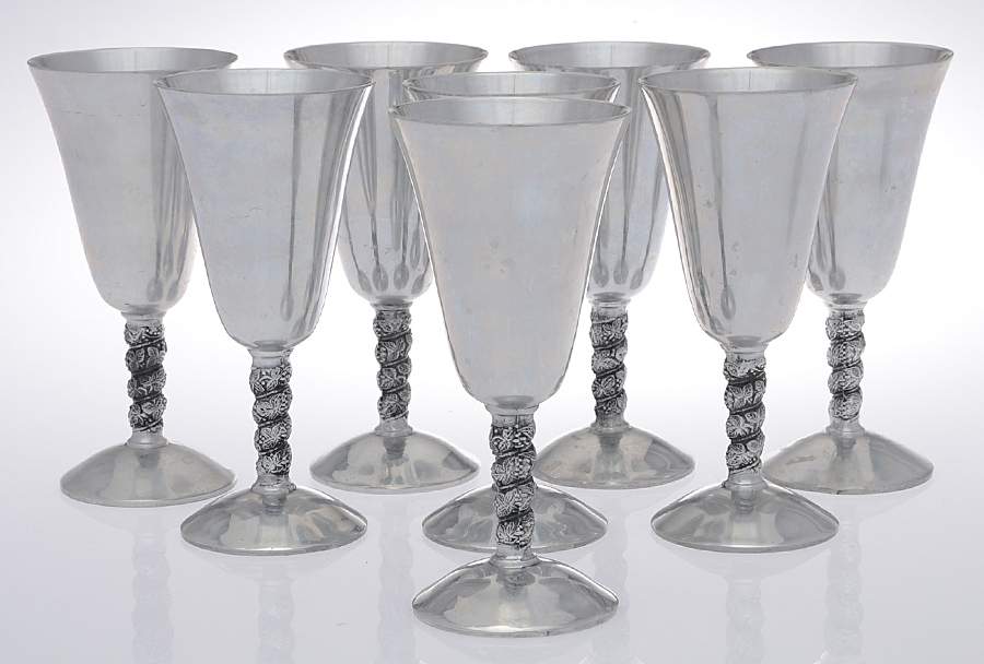 Pewter Hollowware Water Goblet - Set of 8 by Raimond-1