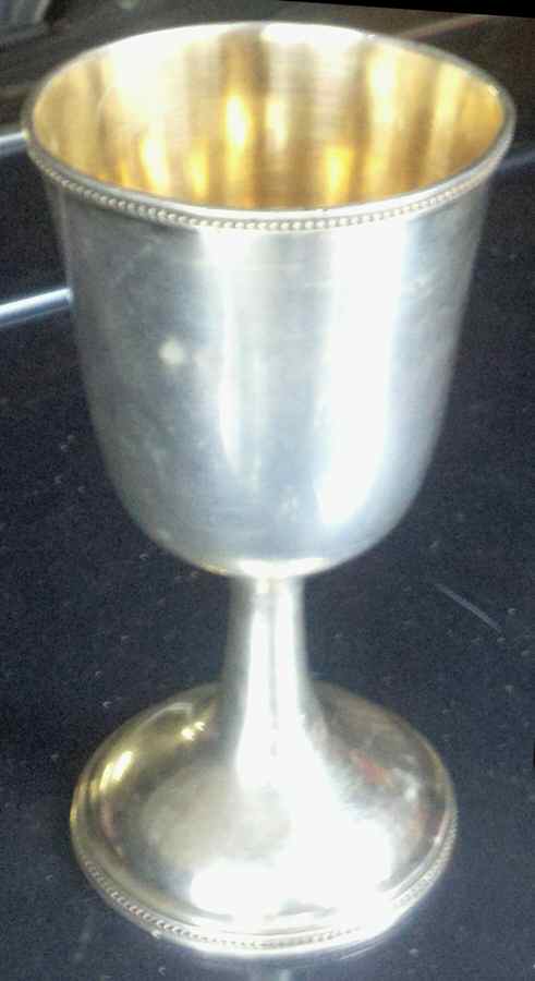 12 (Silverplate, Hollowware) Wine Goblet by Rogers Smith-1