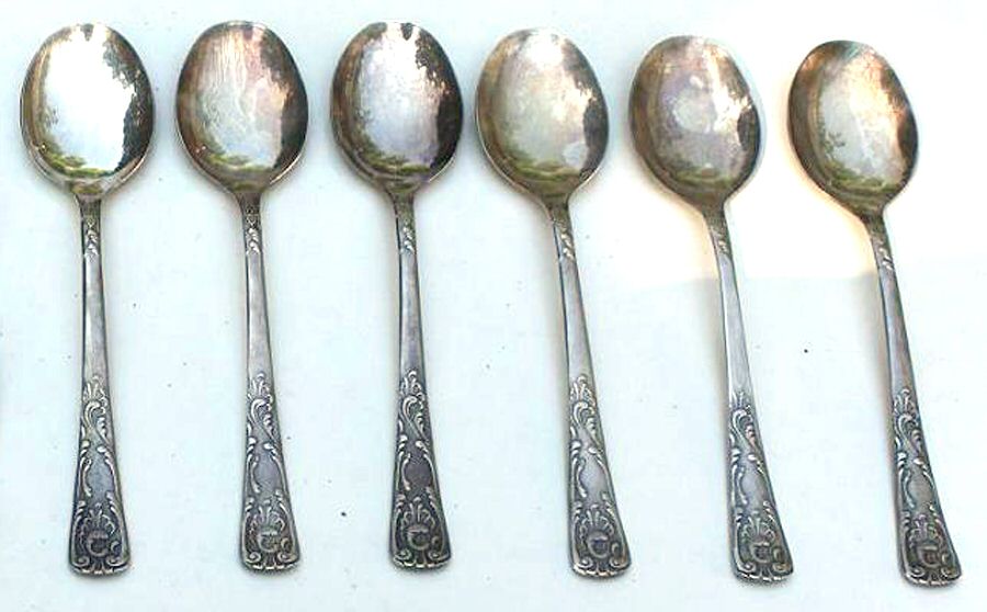 UNF1474 (STERLING) Place/Oval Soup Spoon by Unknown Mfg Silver-1