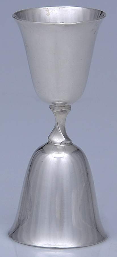 X152 (Sterling, Hollowware) Double Jigger No Handle by Reed & Barton-1