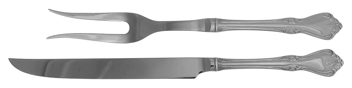 Thornhill (Stainless) Large 2-Piece Roast Carving Set w/Stainless Blade by Reed & Barton-1