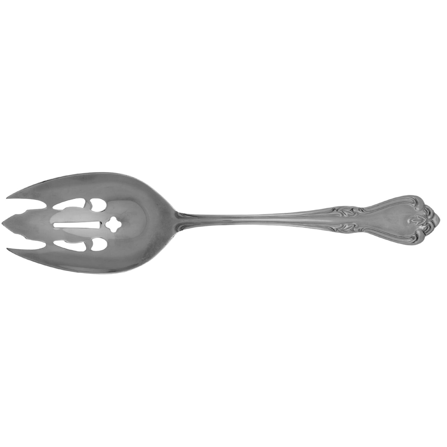 Thornhill (Stainless) Pierced Berry/Casserole Spoon by Reed & Barton-1