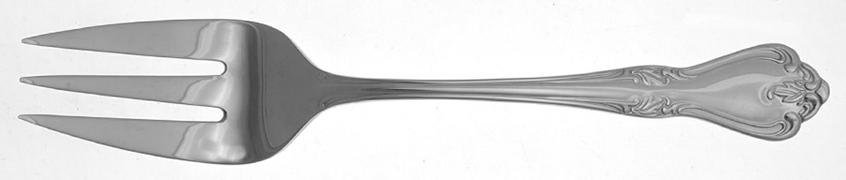 Thornhill (Stainless) Medium Solid Cold Meat Serving Fork by Reed & Barton-1