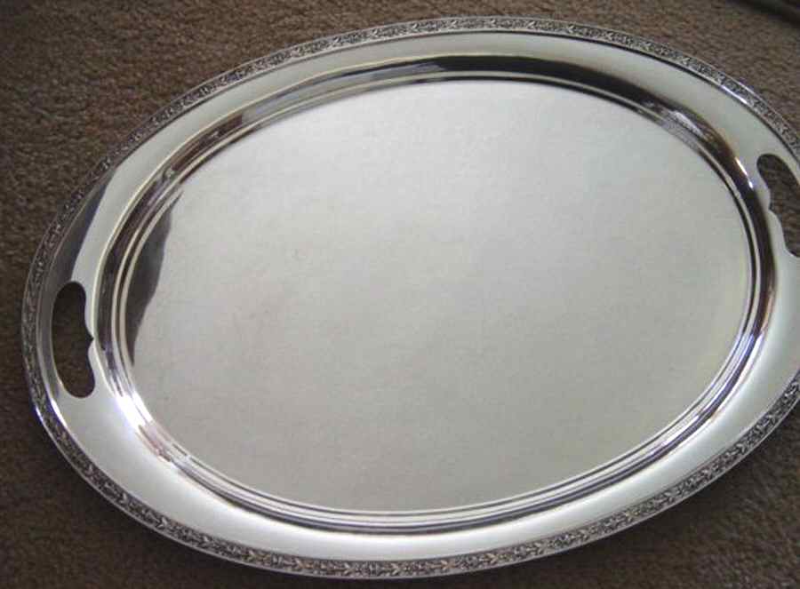 Lafayette (Silverplate, Hollowware) 24" Waiter Tray by Reed & Barton-1