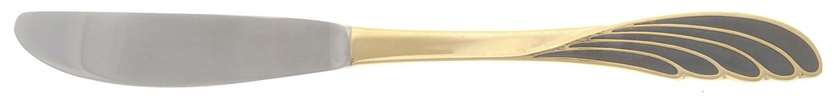 Wave Golden Black (Stainless) Modern Solid Knife by Ranmaru-1