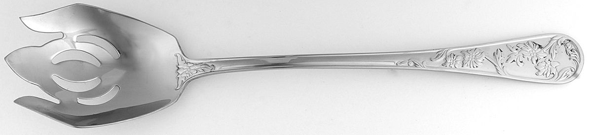 Queen's Garden (Stainless) Oversize Solid Salad Servng Fork by Reed & Barton-1