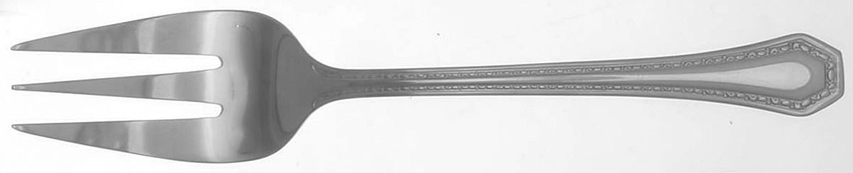Copley (Stainless) Medium Solid Cold Meat Serving Fork by Reed & Barton-1