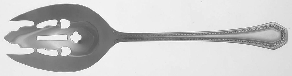 Copley (Stainless) Pierced Berry/Casserole Spoon by Reed & Barton-1