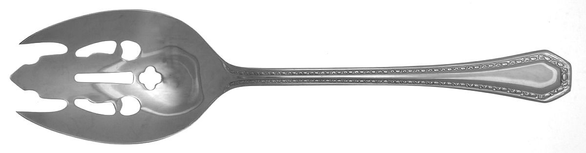 Copley (Stainless) Pierced Vegetable Serving Spoon by Reed & Barton-1