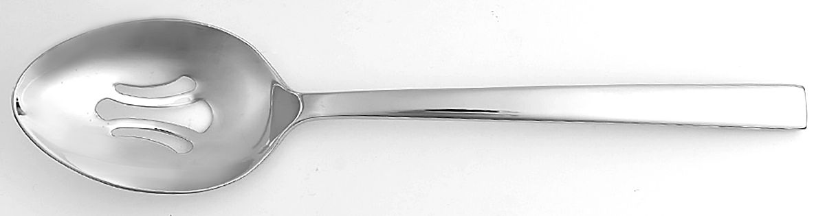 Royce (Stainless) Pierced Tablespoon (Serving Spoon) by Reed & Barton-1