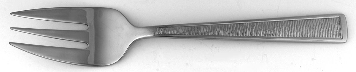 Sebago (Stainless) Medium Solid Cold Meat Serving Fork by Reed & Barton-1