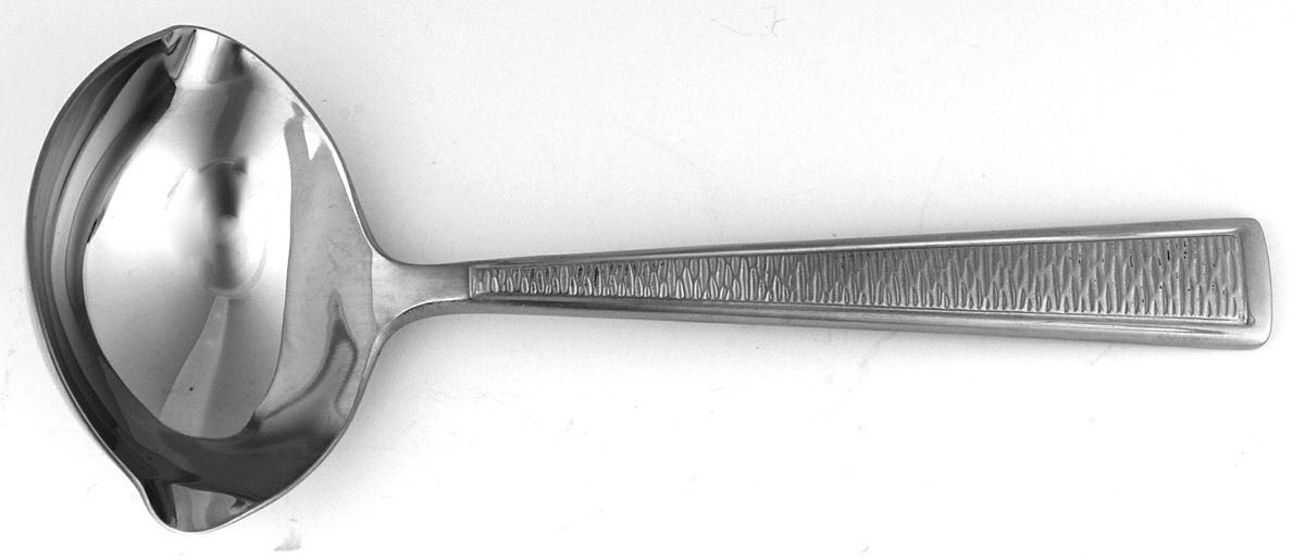 Sebago (Stainless) Solid Gravy Ladle by Reed & Barton-1