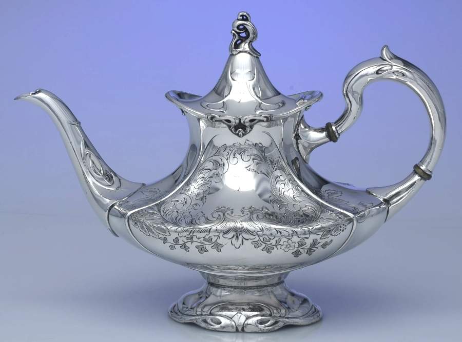 3717 (Silverplate, Hollowware) Silverplate Teapot by Reed & Barton-1