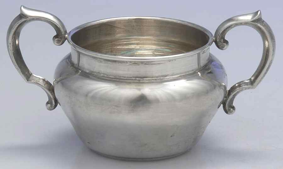 X728 (Sterling, Hollowware) Mini Open Sugar Bowl by Reed & Barton-1