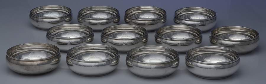 X728 (Sterling, Hollowware) Cream Soup Bowl - Set of 12 by Reed & Barton-1