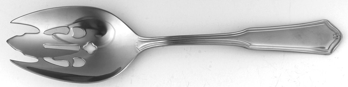 Templeton (Stainless) Pierced Vegetable Serving Spoon by Reed & Barton-1