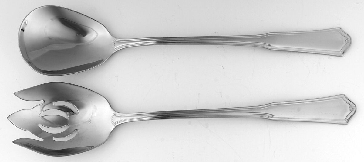 Templeton (Stainless) Solid Oversized Serving Salad Set by Reed & Barton-1