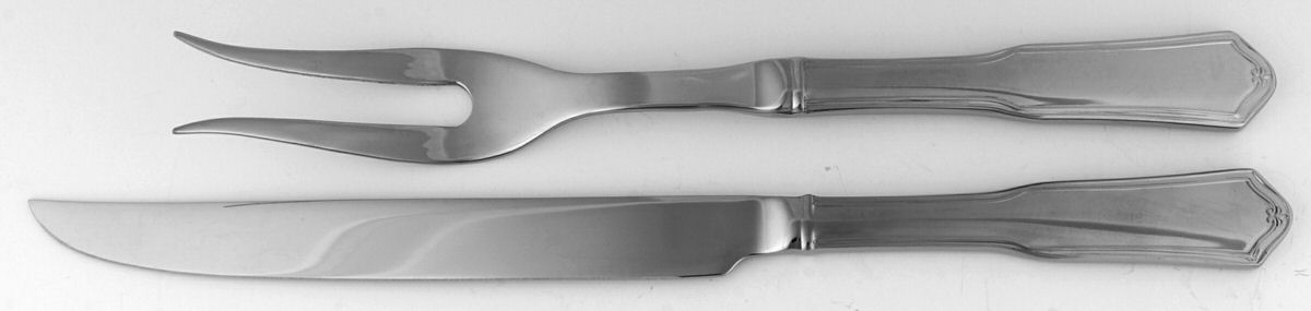 Templeton (Stainless) Large 2-Piece Roast Carving Set w/Stainless Blade by Reed & Barton-1