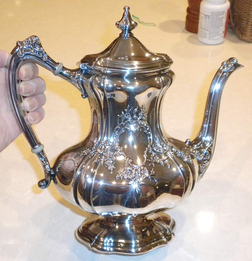 3637 (Silverplate, Hollowware) Silverplate Coffee Pot by Reed & Barton-1