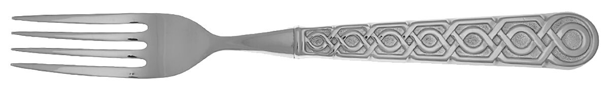 Labirinto (Stainless) Solid Hollow Handle Serving Fork by Ricci (Argentieri)-1