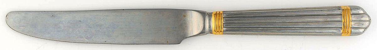 Esprit-Gold (Stainless, Gold Accent, 4 Ribs) New French Hollow Knife by Retroneu-1