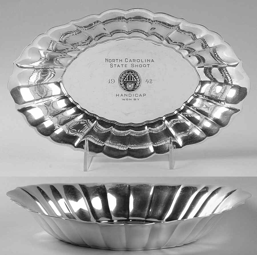 X309 (Sterling, Hollowware) 10" Oval Bowl by Reed & Barton-1