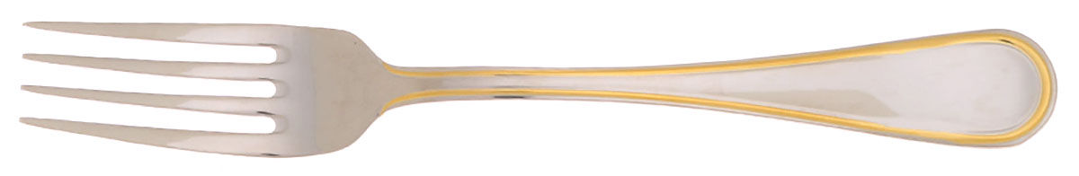 Ascot-Gold Accent (Stainless) Fork by Ricci (Argentieri)-1
