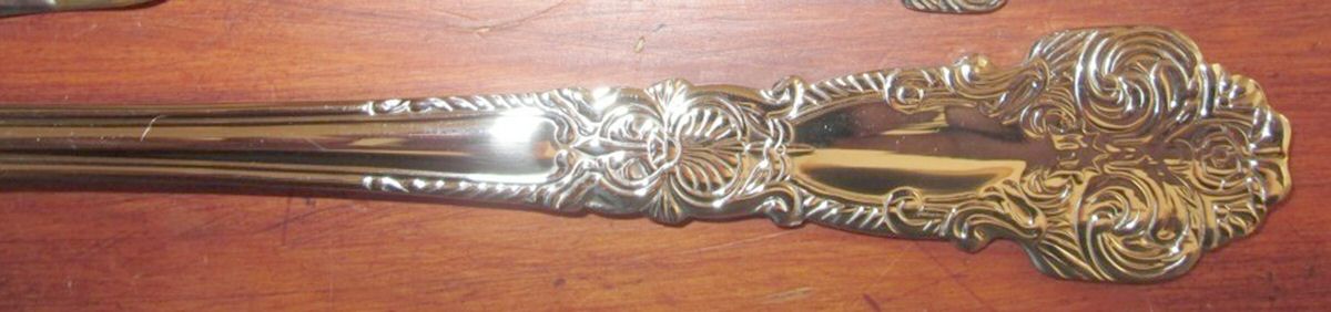 Renaissance-Gold (Electroplate) Fork by Reed & Barton-1