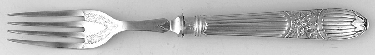 RBL32 (Silverplate) Individual Hollow Fish Fork w/Silverplate Tines by Roberts & Belk-1