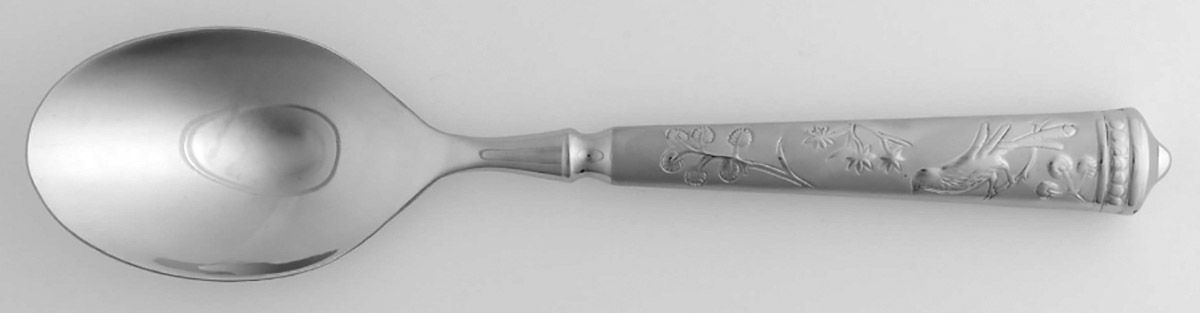 Audubon's Bird of Paradise (Stainless) Serving Spoon with Stainless Bowl by Ricci (Argentieri)-1