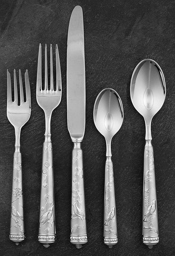 Audubon's Bird of Paradise (Stainless) 5 Piece Place Setting by Ricci (Argentieri)-1
