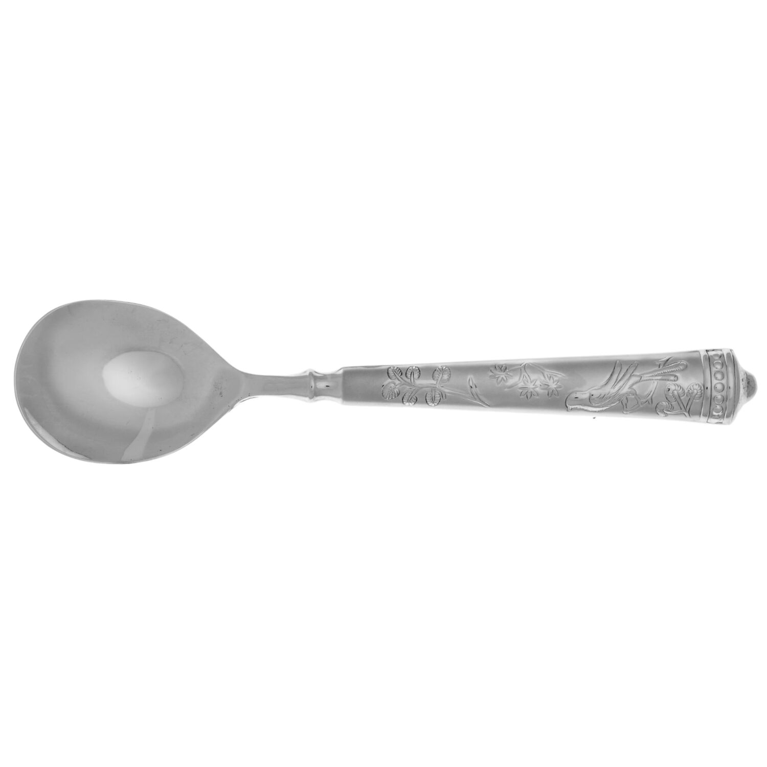 Audubon's Bird of Paradise (Stainless) Round Bowl Soup Spoon (Cream Soup) HC by Ricci (Argentieri)-1