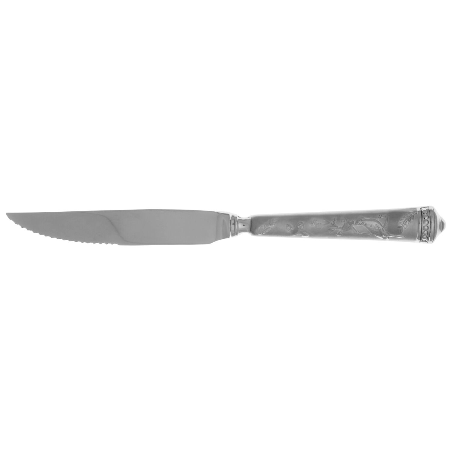 Audubon's Bird of Paradise (Stainless) Steak Knife Individual Hollow, Serrate HC by Ricci (Argentieri)-1